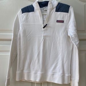 Vineyard Vines white quarter zip